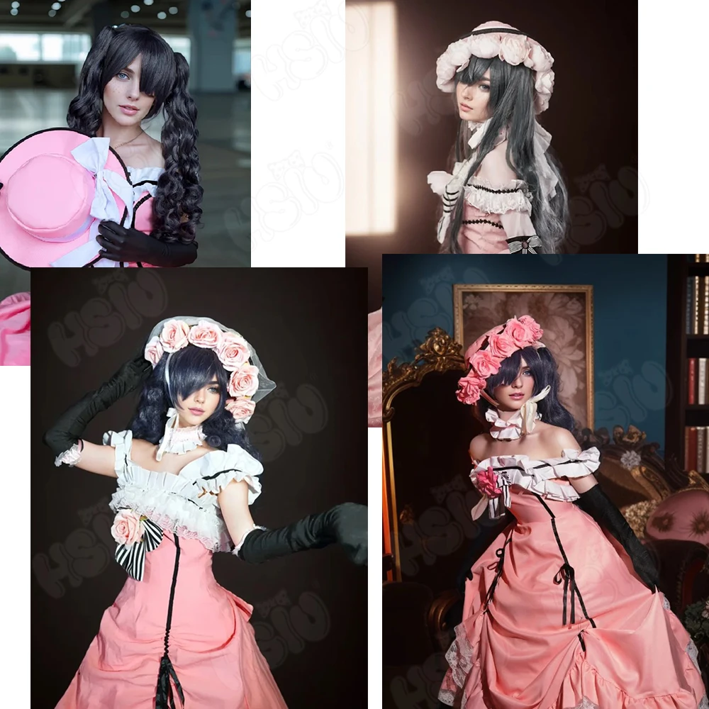 Парик для косплея Kuroshitsuji Sky Phantomhive HSIU синтетический с длинными волосами