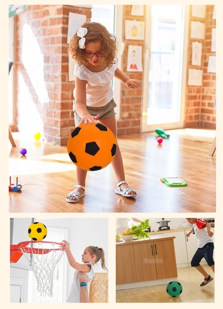 Тихий футбольный мяч высокой плотности тихий для футбола бесшумный прыгающий из