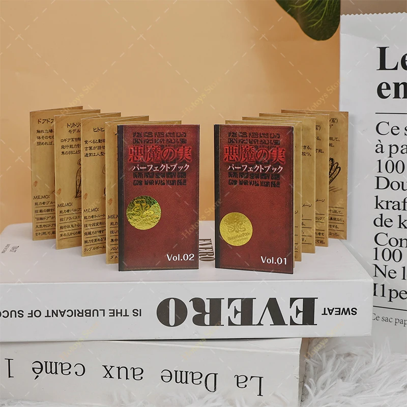 

One Piece Devil Fruit Book Anime Demon Fruit Illustration Collectible Model Ornament Peripheral Toys Children's Christmas Gifts