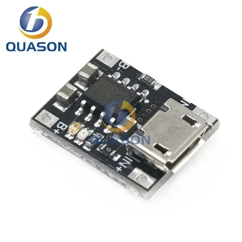 10 шт., модуль зарядного устройства для литиевой батареи с одной ячейкой, 1A, 5 В-6 В, 4,2 В, TC4056 TC4056A, плата питания Micro USB TP4056