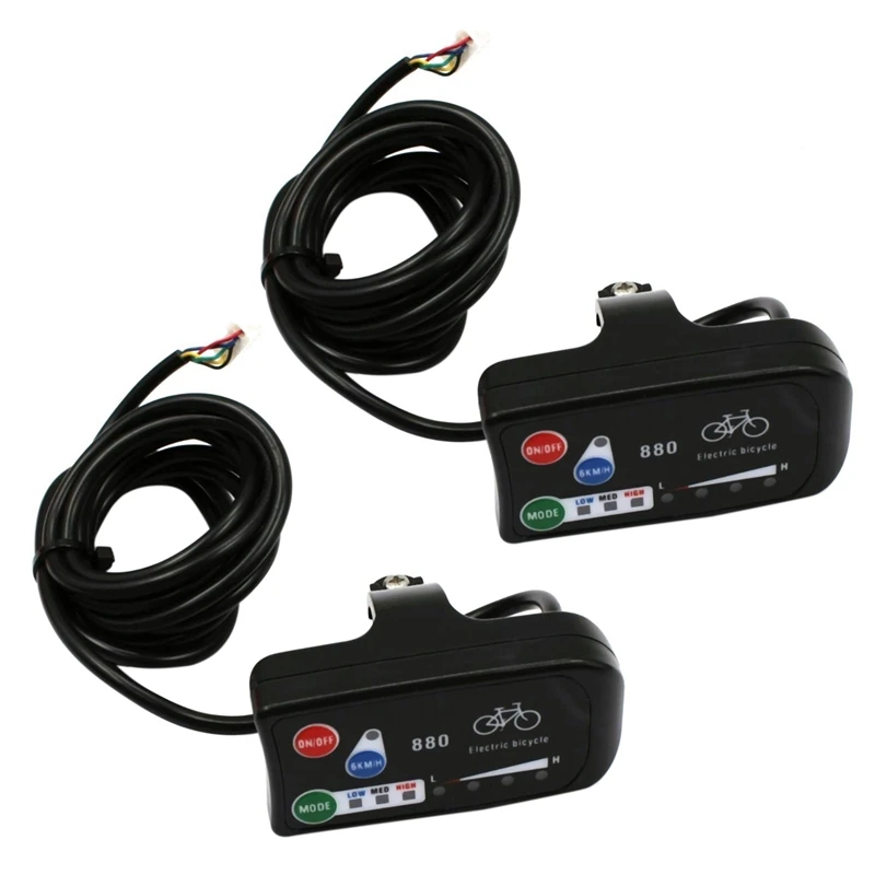 

2X LED Display 24V 36V 48V Electric Bicycle KT LED LED 880 E-Bike Control Panel Display Electric Bike Parts