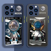 mechanical astronaut celular soft edge protection thin case funda for iphone 12 13 pro max 7 8 plus 11 8p 6splus 13pro 7 7p