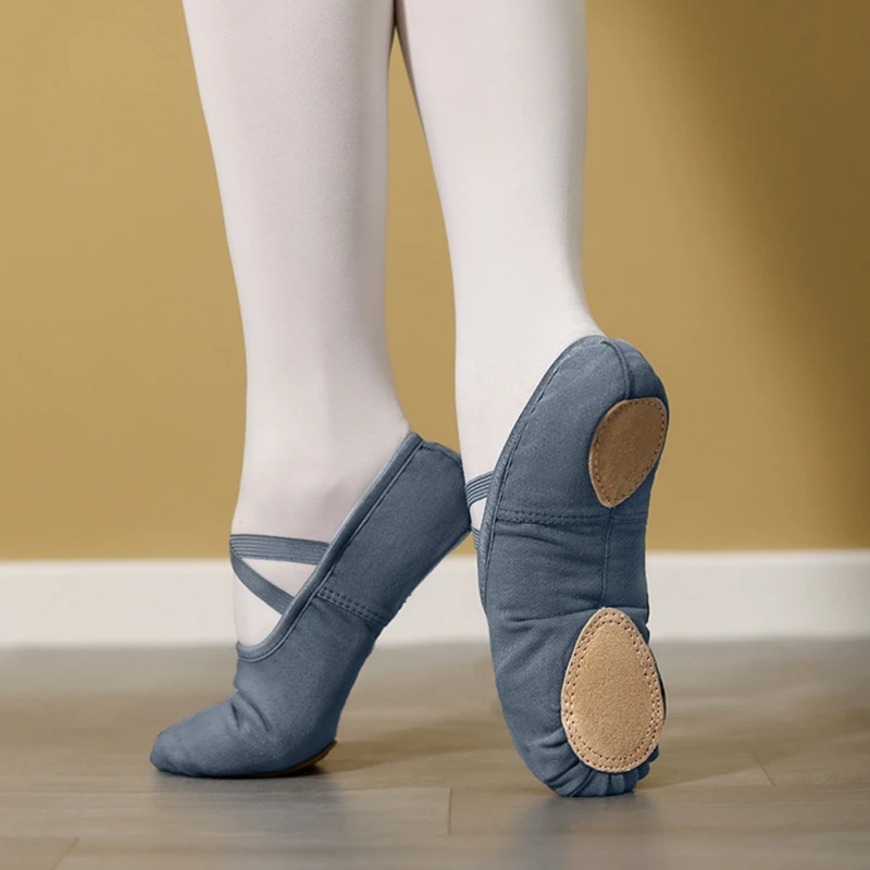 Кроссовки для танцев Allet взрослых детей женщин и девочек балетки растягивающаяся