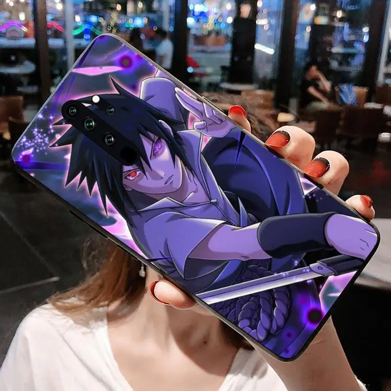 BANDAI Anime Naruto Sasuke чехол для телефона Redmi 9A 9 8A Note 11 10 8 8T Pro Max K20 K30 K40 | Мобильные телефоны