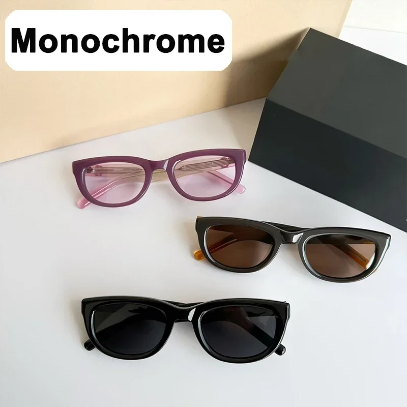

Монохромные нежные солнцезащитные очки YUUMI для мужчин и женщин Роскошные брендовые Солнцезащитные очки Дизайнерские уличные винтажные очки в тренде UV400