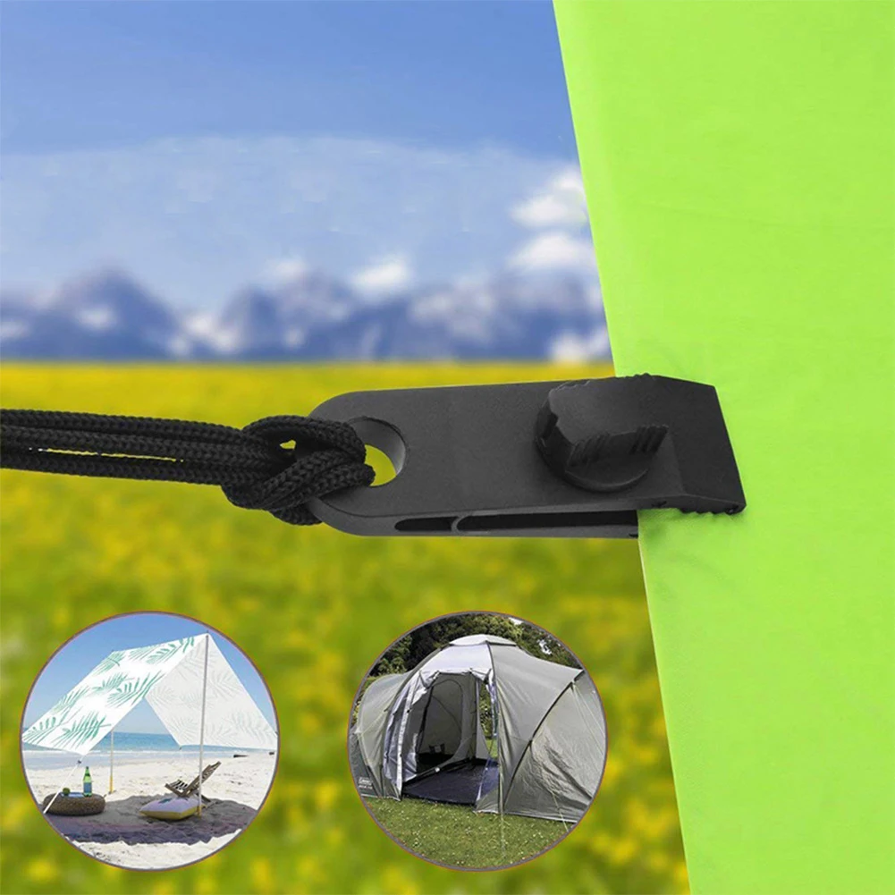 

8pcs Tent Canopy Clip Windproof Awning Anchor Gripper Tighten Tool Outdoor Fixing Hook Buckle for Camping Accessories