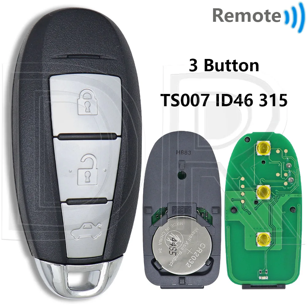 

Отличный чип ID46 ID47 TS007 315 МГц TS008 433 МГц R64M0 R79M0 Автомобильный дистанционный ключ для Suzuki Swift SX4 Vitara S-Cross Ciaz Kizashi