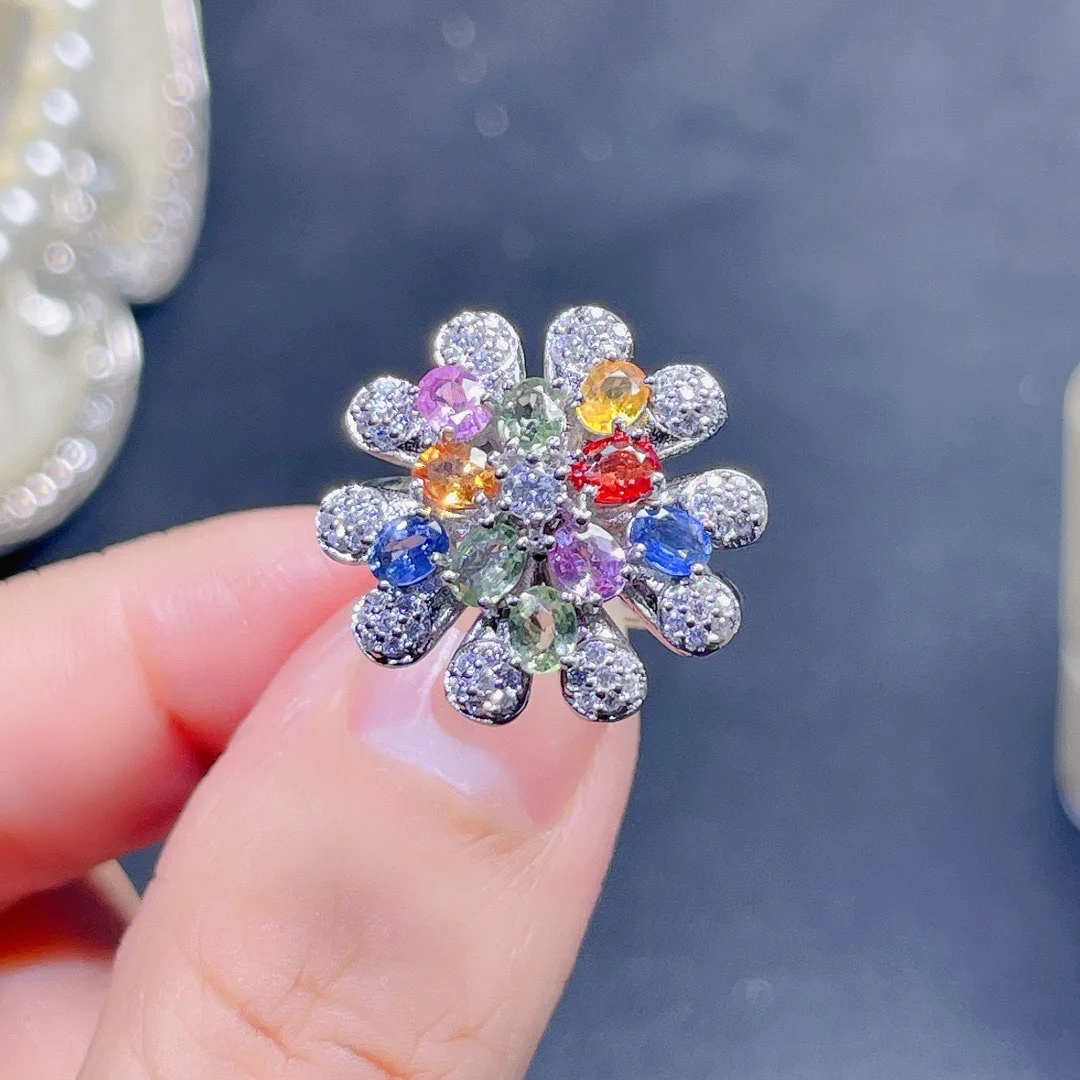 

100% Real S925 Sterling Silver Natural Crystal Gemstone Jewelry Earring DIWENFU Aros Mujer Oreja Silver 925 Jewelry Orecchini