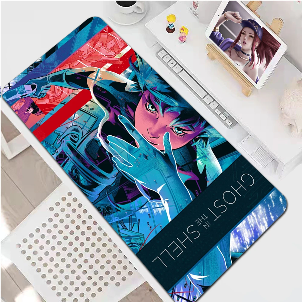 

Ghost In The Shell Beautiful Anime Gamer Play Mat Mousepad Size For Large Edge Locking Speed Version Mouse pad Game Keyboard Pad