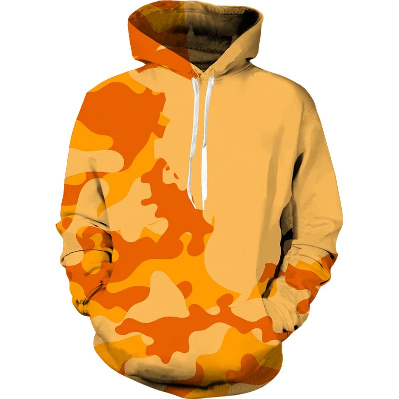 Разноцветные камуфляжные Толстовки С 3D-принтом для мужчин и женщин худи с