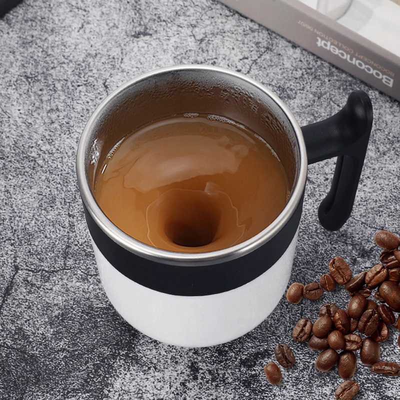 

Stainless Steel Auto Sterring Mug Magnetic Coffee Mug Milk Mixing Mugs Electric Lazy Smart Shaker Coffee Cup Hot Sale Drinkware