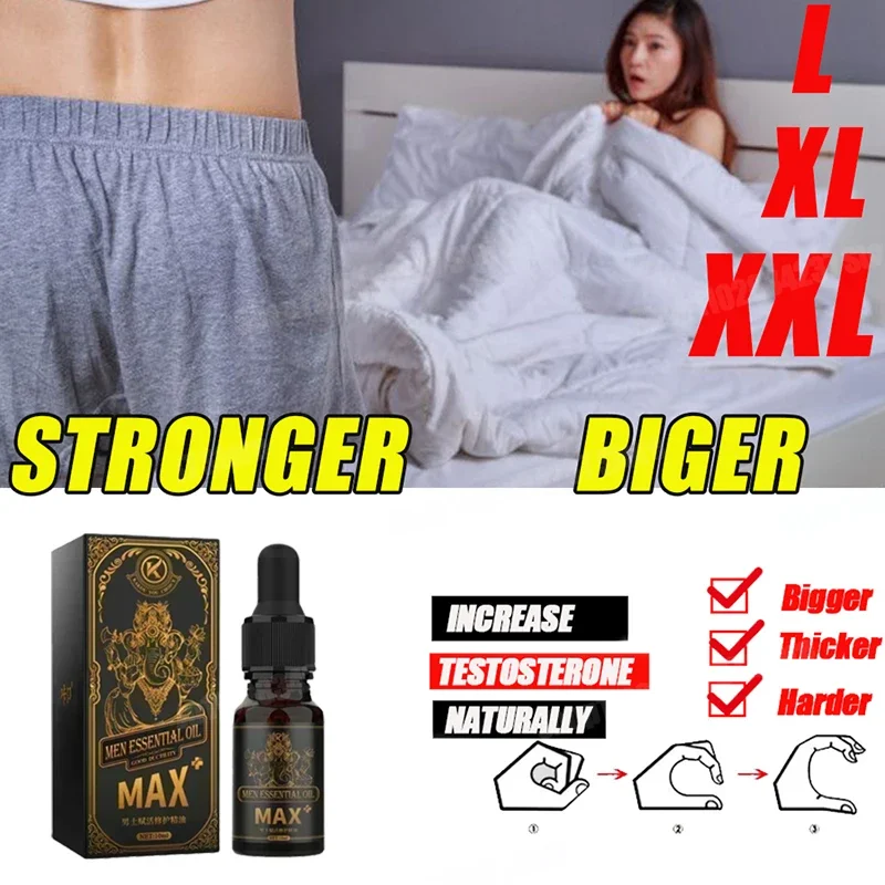 Мужское натуральное масло для увеличения жесткого роста большой толстый рост