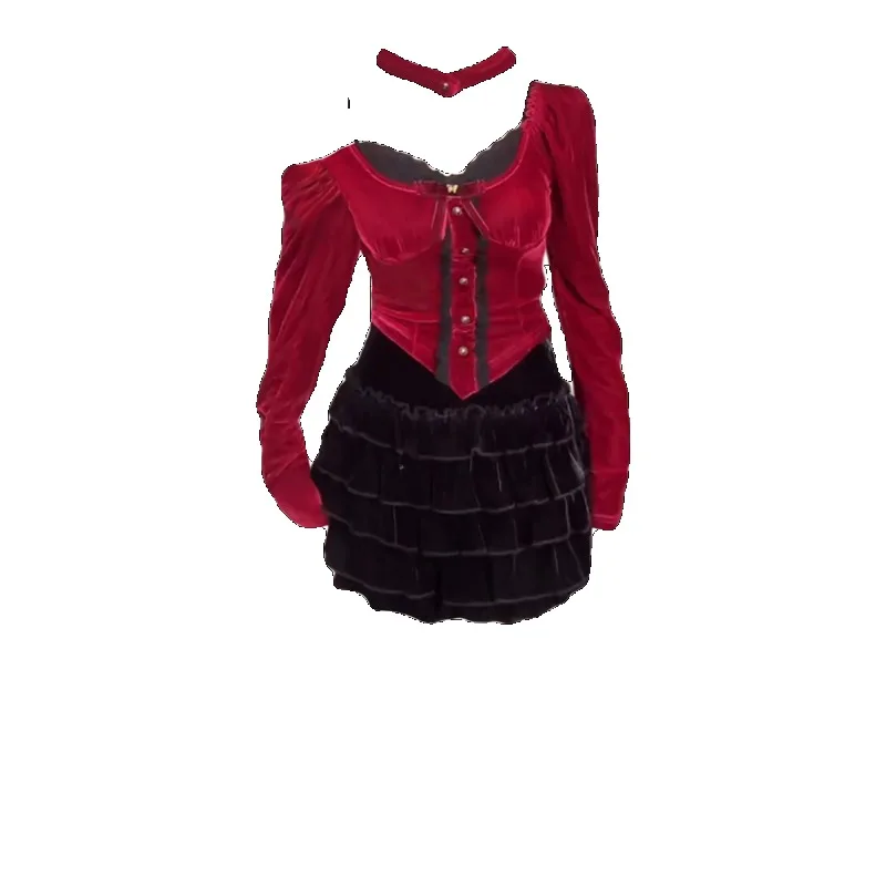 Женский кружевной топ с длинным рукавом и квадратным вырезом