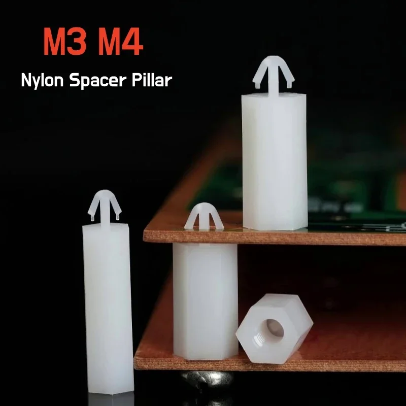 

Нейлоновые стойки M3M4 для печатных плат