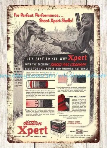 Настенный декор 1952 боеприпасы для огня Western XPert дробовик металлический жестяной