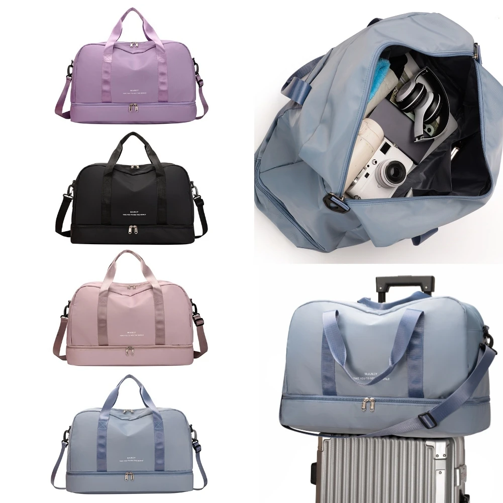 

Men Woman Yoga Fitness Bag Dry Wet Separation Crossbody Sport Bag Waterproof Large-capacity Clothes Storage for Shopping Daily