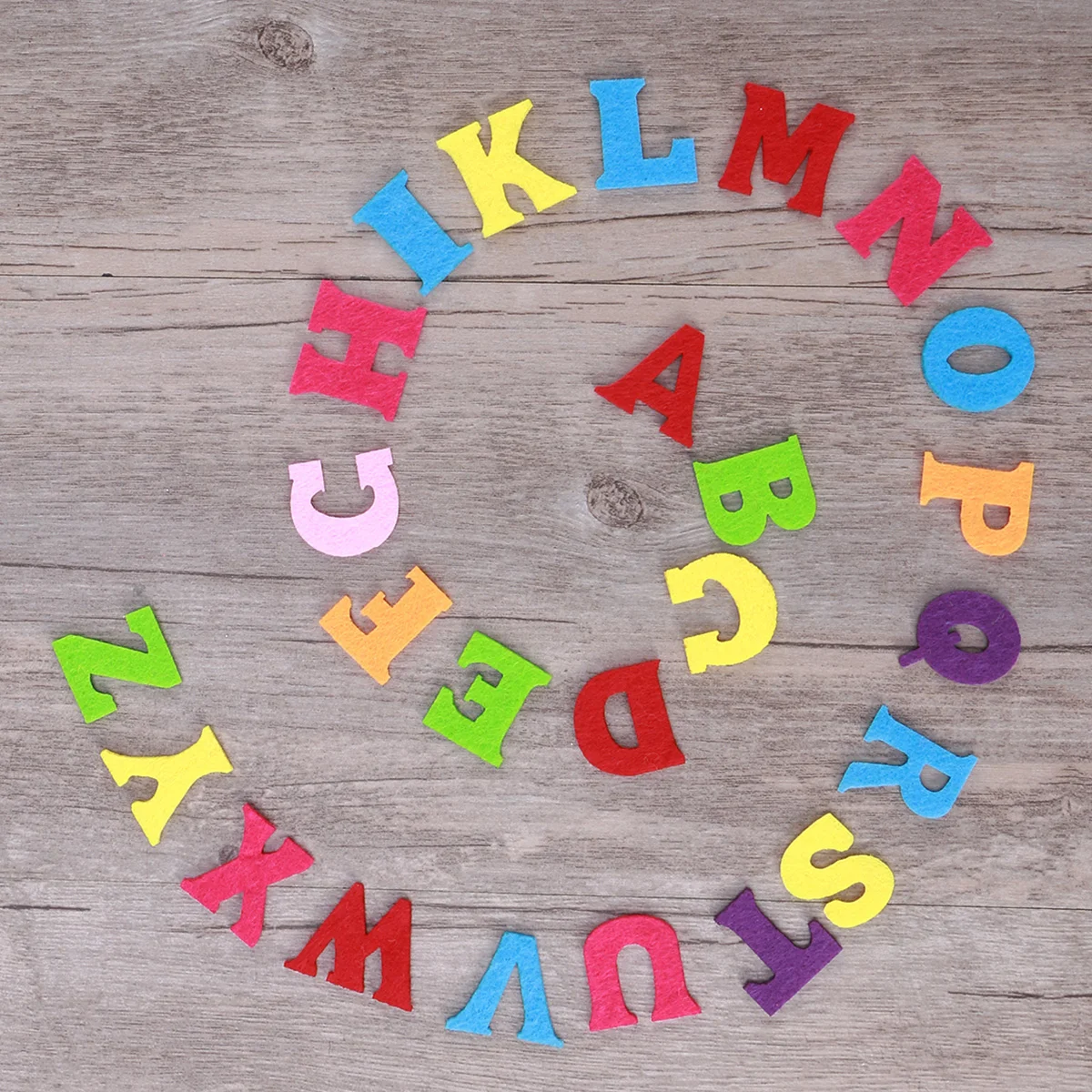 

50Pcs Felt Alphabet Letters Nonwoven Alphabet Letters Stickers Children Educational Learning Toys for DIY Craft Scrapbooking