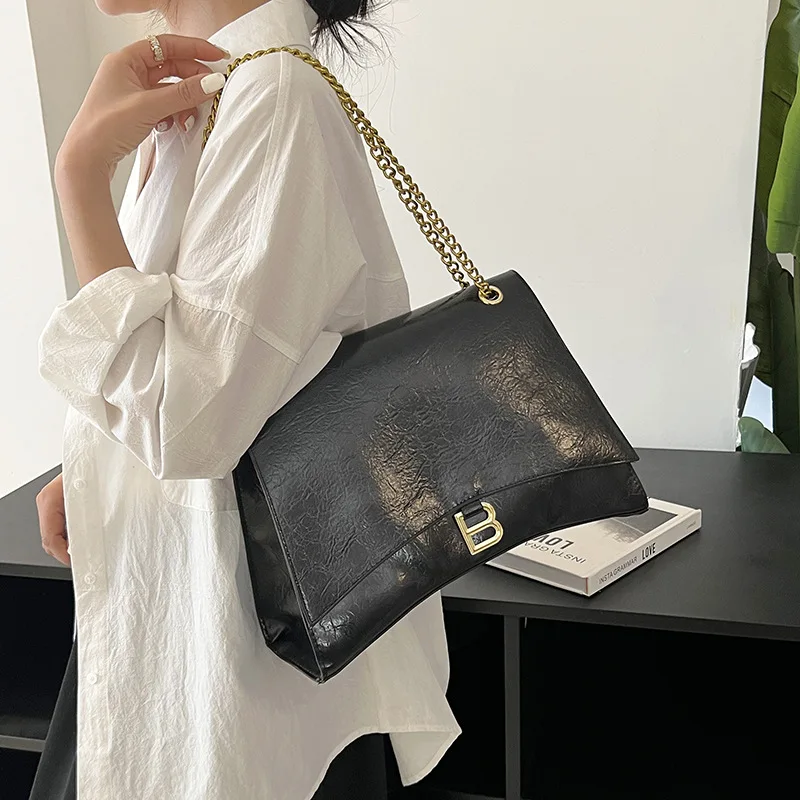 

2023 New Famous Designer Metal Letter B Hourglass Bags High Quality Chain Shoulder Bags Luxury Fashion Women Purse and Handbags