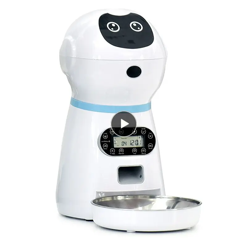 

Smart Automatic Pet Feeder With Voice Record LCD Screen Timer Bowl For Dog Food Bowl Cat Food Dispenser Accessories Pet Supplies