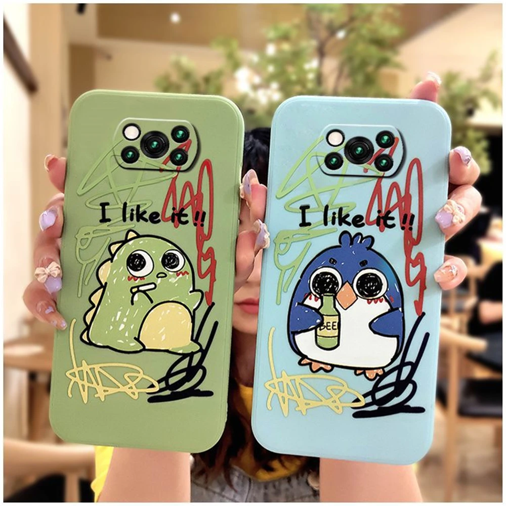 

Cartoon Cute Art Painting Animal Cat Game Soft TPU Back Cover For Xiaomi Mi Poco X3 NFC X3 Pro Phone Cases Coque Funda Kid gift