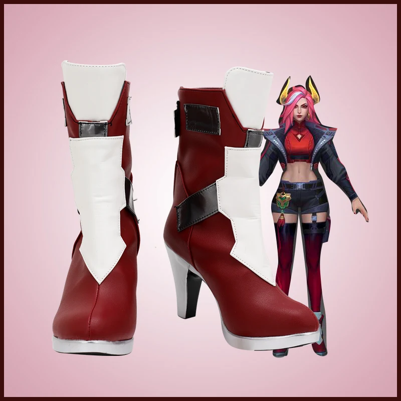 

CosplayLove LOL Game Miss Fortune Cosplay Shoes Red Color