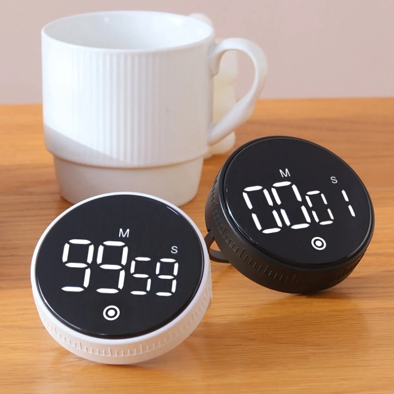 

LED Digital Kitchen Timer Study Stopwatch Magnetic Electronic Cooking Countdown Clock LED Mechanical Remind Alarm Kitchen Gadget