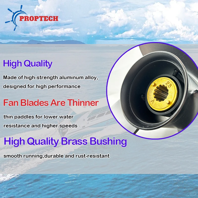 Лодочный гребной винт для Mercury 25 л.с. 30 35 40 45 50 55 60 70 подвесной 11 1/8x13 морской