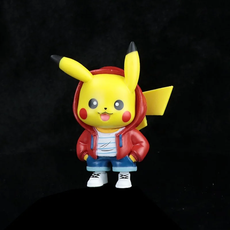 

Pokemon Red Pikachu мультяшная аниме-фигурка периферийная новая милая модель игрушечного автомобиля коллекция украшений для комнаты лучший подаро...