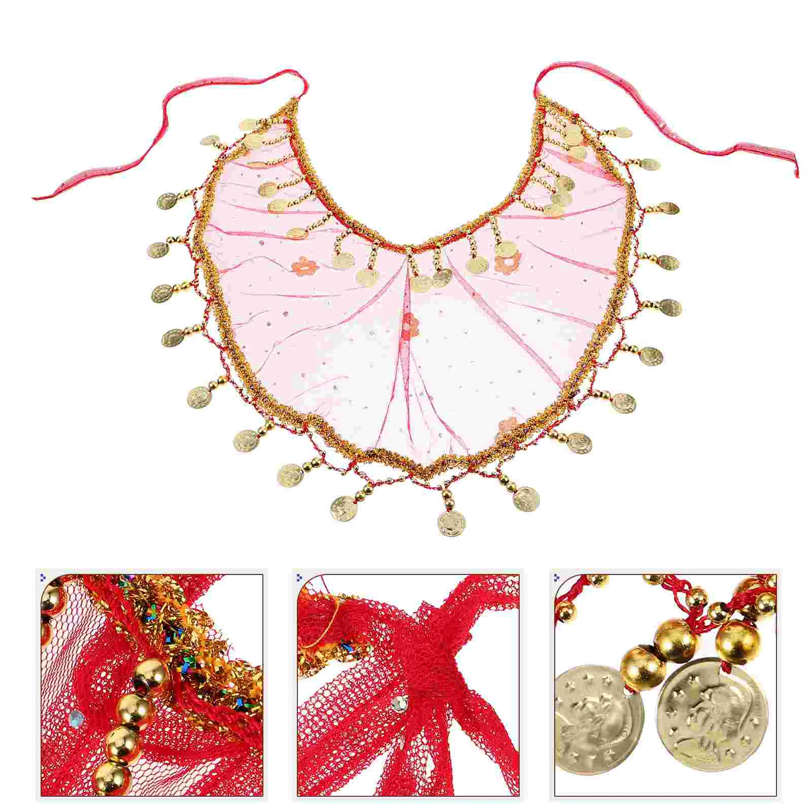 

Costume Accessory Stage Performance Face Veil Masquerade Ball Mask Party Women Exotic Belly Dancing Prop Decorate Dance Cosplay