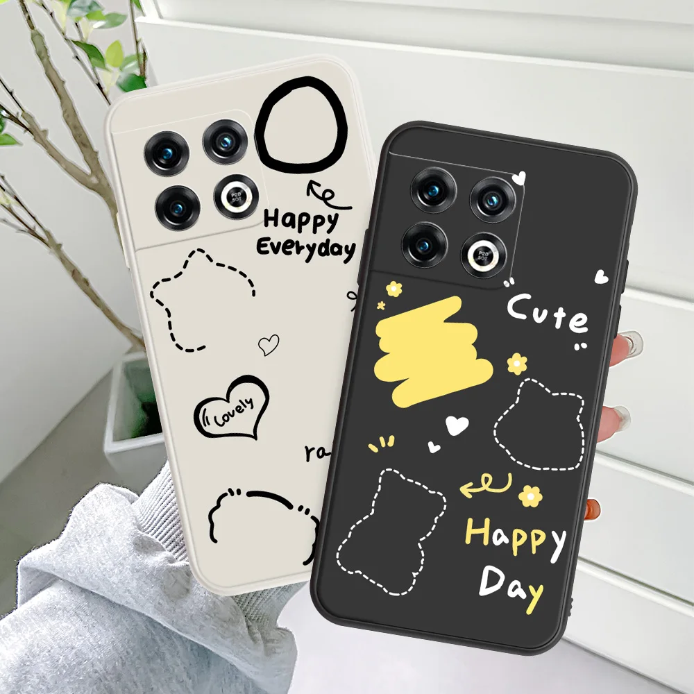 

Silicone Case For Oneplus 10 Pro 9 Pro 9R 9RT Soft Cover For Oneplus Nord CE 2 N20 5G Simple Style Cute Bear Pattern Phone Case