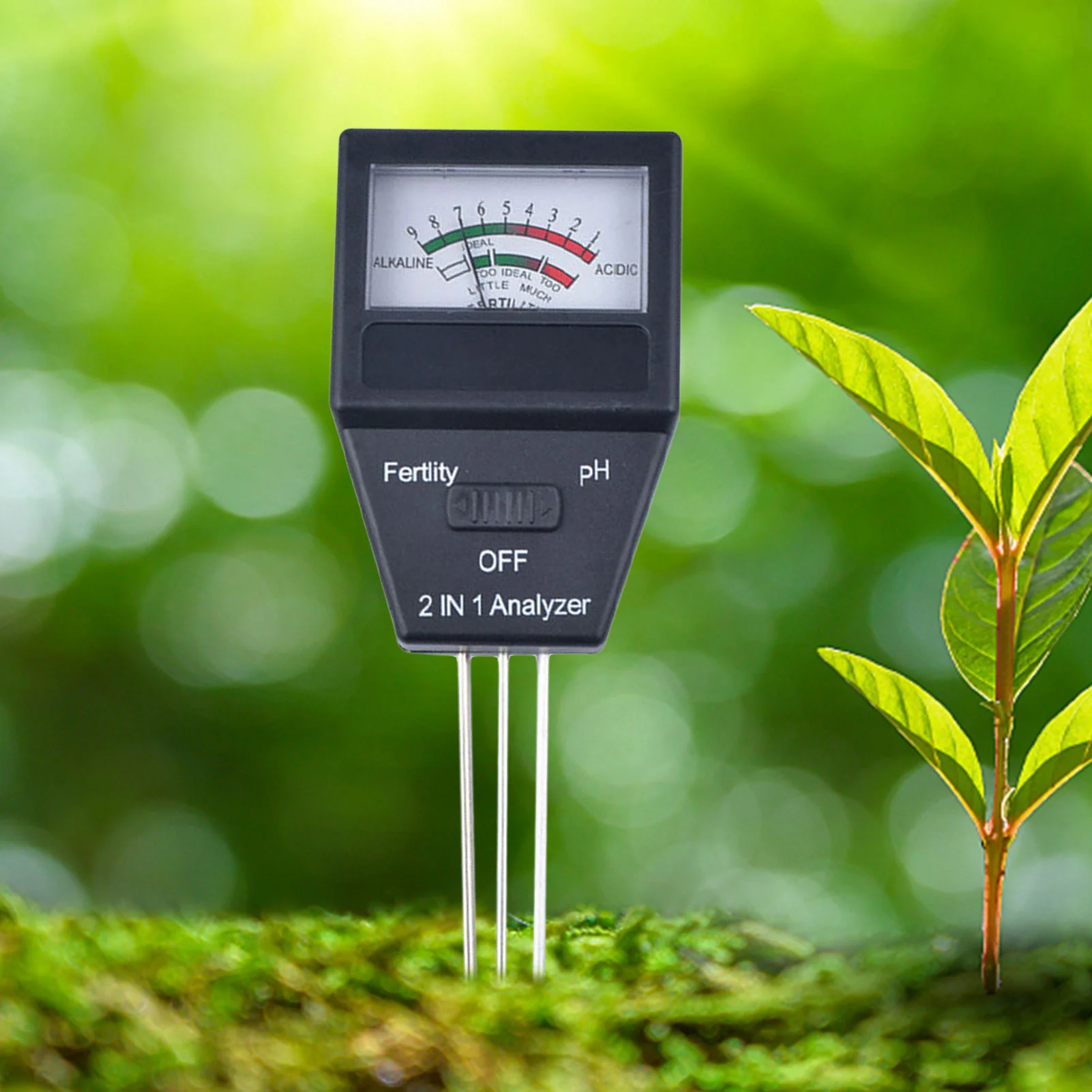 

Soil Moisture Meter Plant Water Meter 2-in-1 Soil PH Meter Soil Hygrometer Sensor For Gardening Farming Indoor And Outdoor