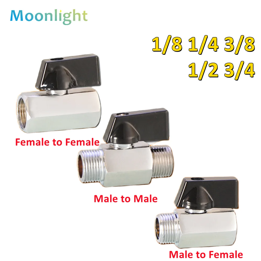 Water Gas Oil Shut Off Valve Brass Ball Valve 1/8