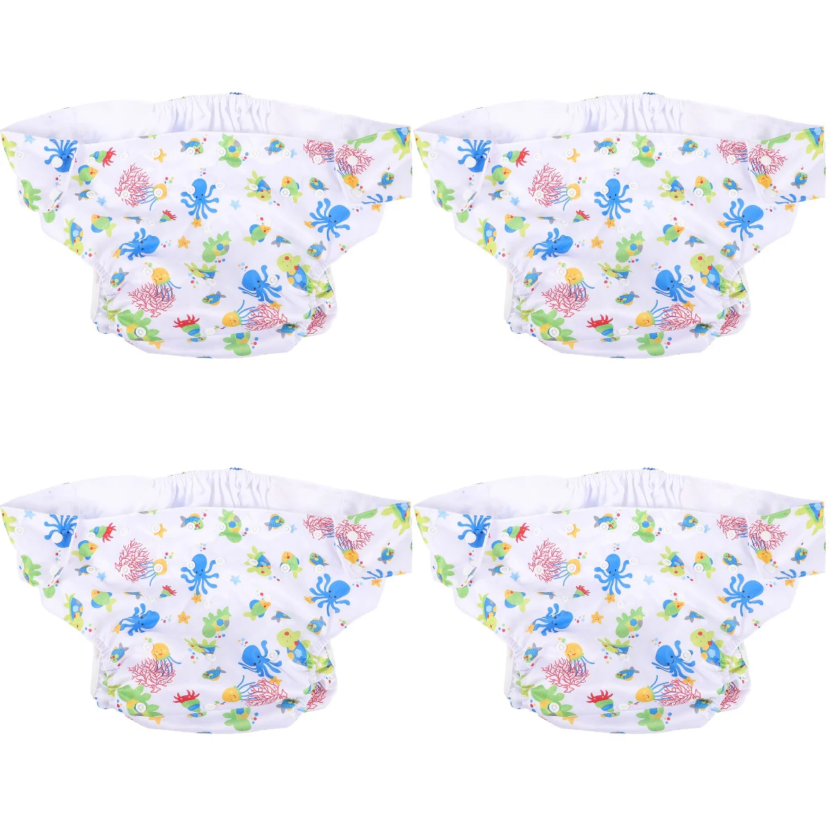 

4 шт./упаковка, детские подгузники из полиэстера