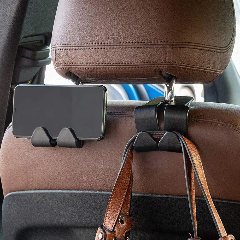 

Car Back Hook Hanger Headrest Mount Storage Holder For Car Bag Pouch Clothes Hanging Hooks For Car Z1t6