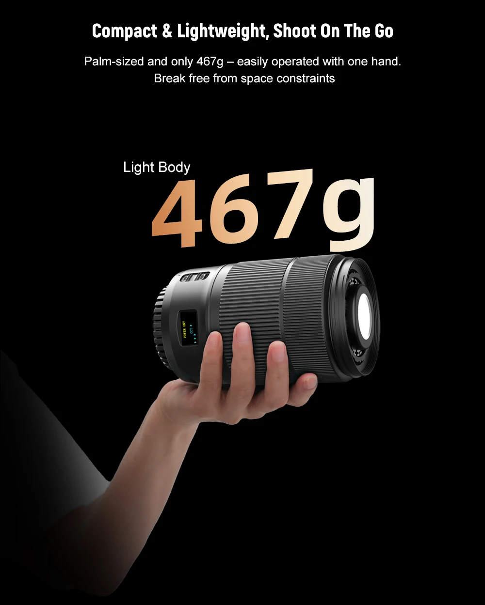 Фото LUXCEO L60 RGB/двухцветный заполняющий светильник прямой трансляции, мини-портативный светильник для фотосъемки №4