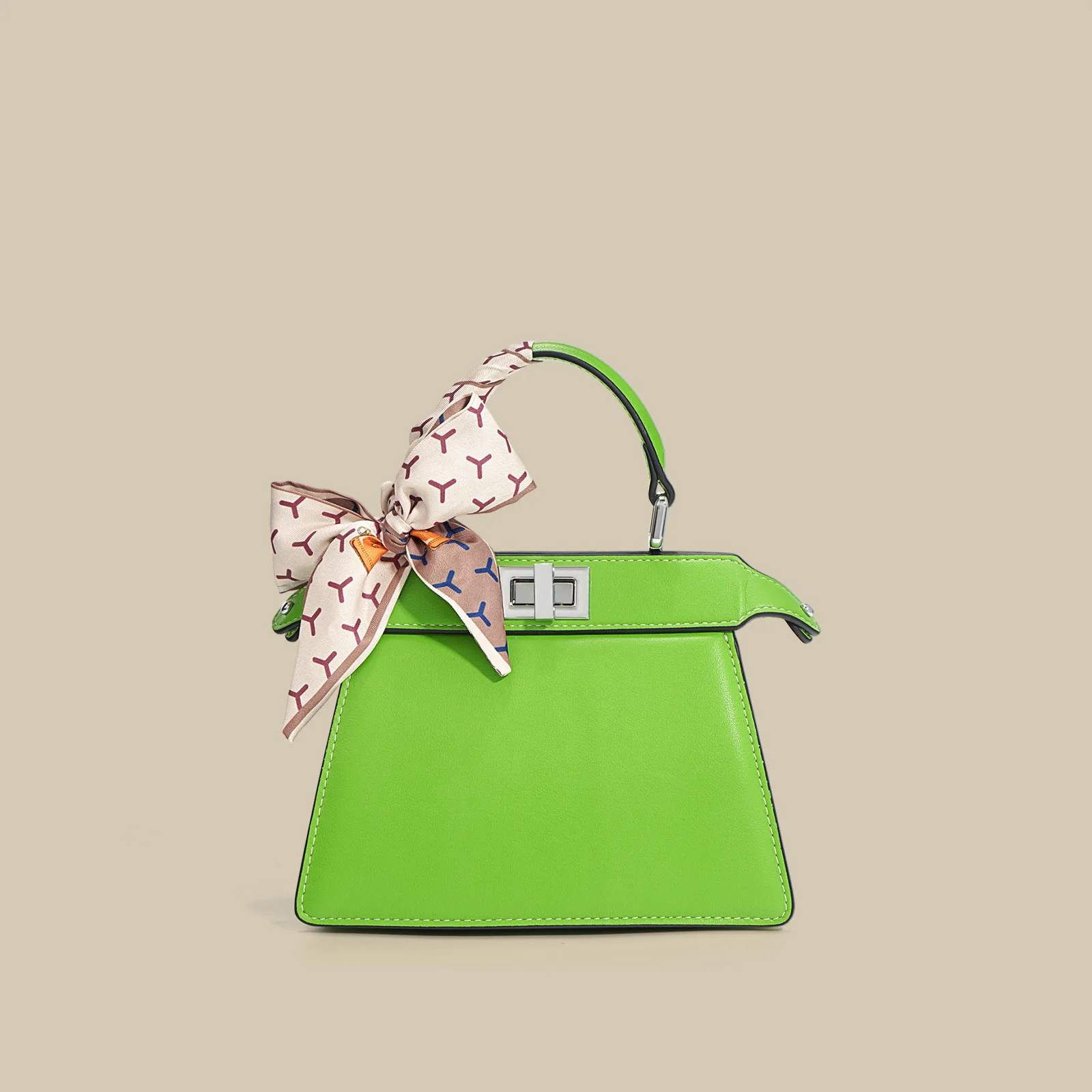 

2022 New Leisure Metal Double-sided Buckle Women's Bag Cow Leather Portable Shoulder Bag Designer Women's Bag