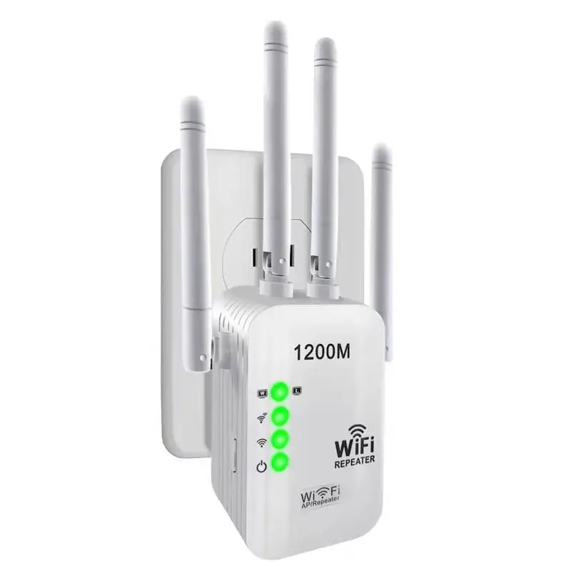 

Long Range Extender Wireless WiFi Repeater Wi Fi Booster 2.4G/5Ghz Wi-Fi Signal Amplifier 1200 M Wifi Router Access Point