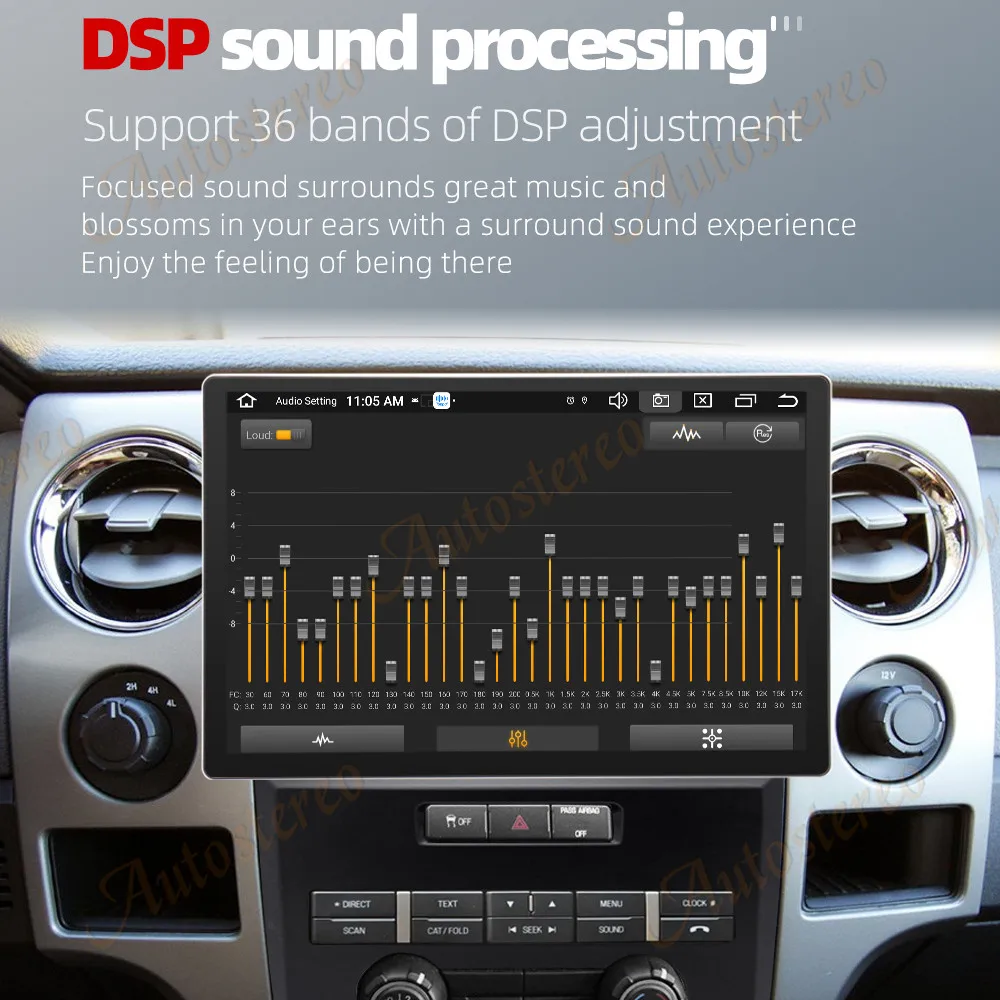 Android 13.0 8 + 256 ГБ Автомобильный GPS-навигатор для Ford F150 2008-2014 Авто Стерео головное