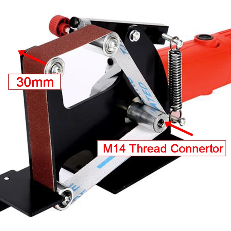 

Electric Iron Angle Grinder Joint Sanding Belt M10/M14 Adapter 30mm/50mm Belt For Sanding Machine Grinding Polishing Machine