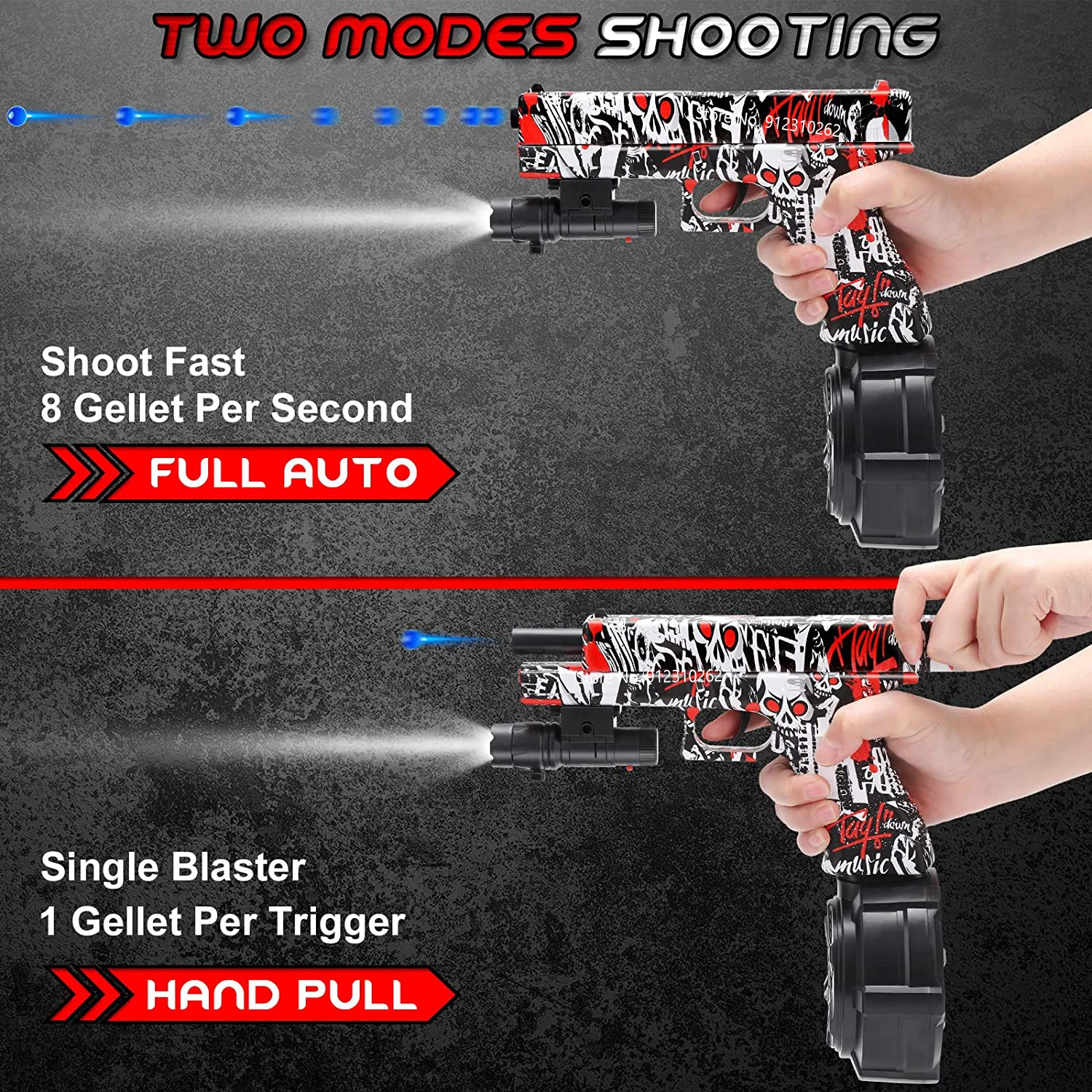 Новый Цвет Электрический Desert Eagle Airsoft X-2 Glock Gel Blaster игрушечный пистолет-брызговик