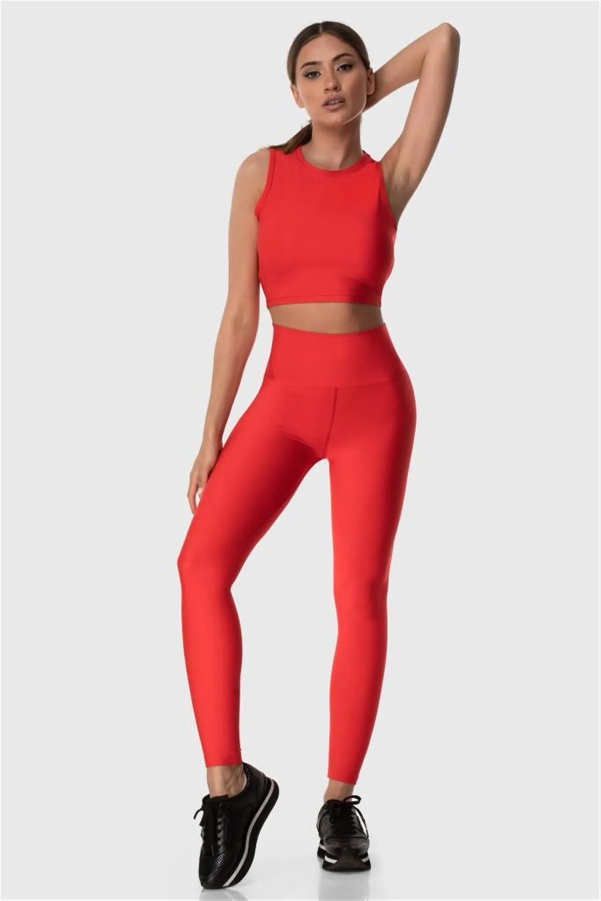 Superstacy High Waist Grenadine Flower Sports Leggings
