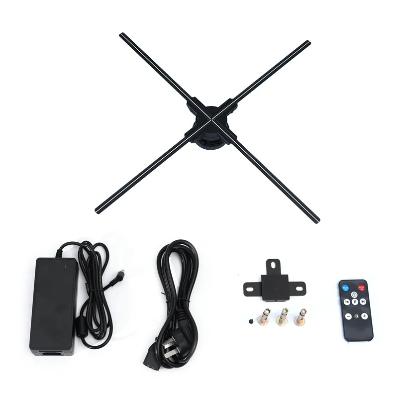 Новый 70 см голографический 3D вентилятор с невооруженным глазом рекламный