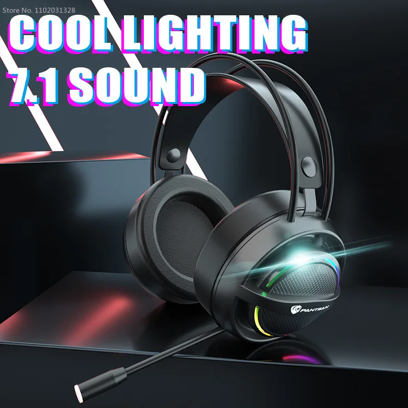 

Gaming Headset with Microphone Switch for PS4 Wired Earphones 7.1 Surround Sound 3.5mm Computer Game Headphones PC Laptop Xbox B