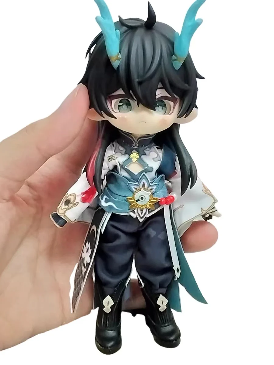 Парик для кукол Imbibitor Lunae модный аксессуар Ob24 с окрашенными волосами надписью Honkai: