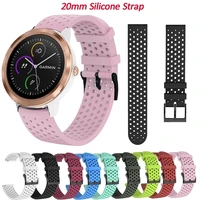 2022 new 20 mm straps for garmin venu vivoactive 3 forerunner 245 645 silicone wristband amazfit gtr 42 mm gts2 2e mini bracelet