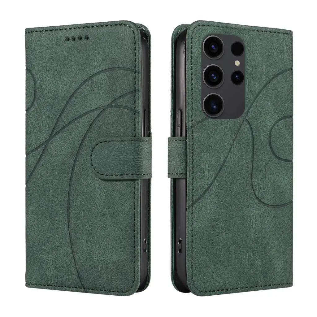 Кожаный чехол-кошелек с подставкой для Samsung GalaxyS7 S7Edge M54 A54 A23E A23S F23 M23 A34 A73 A53 A33 A24 с отделениями для карт Роскошный чехол