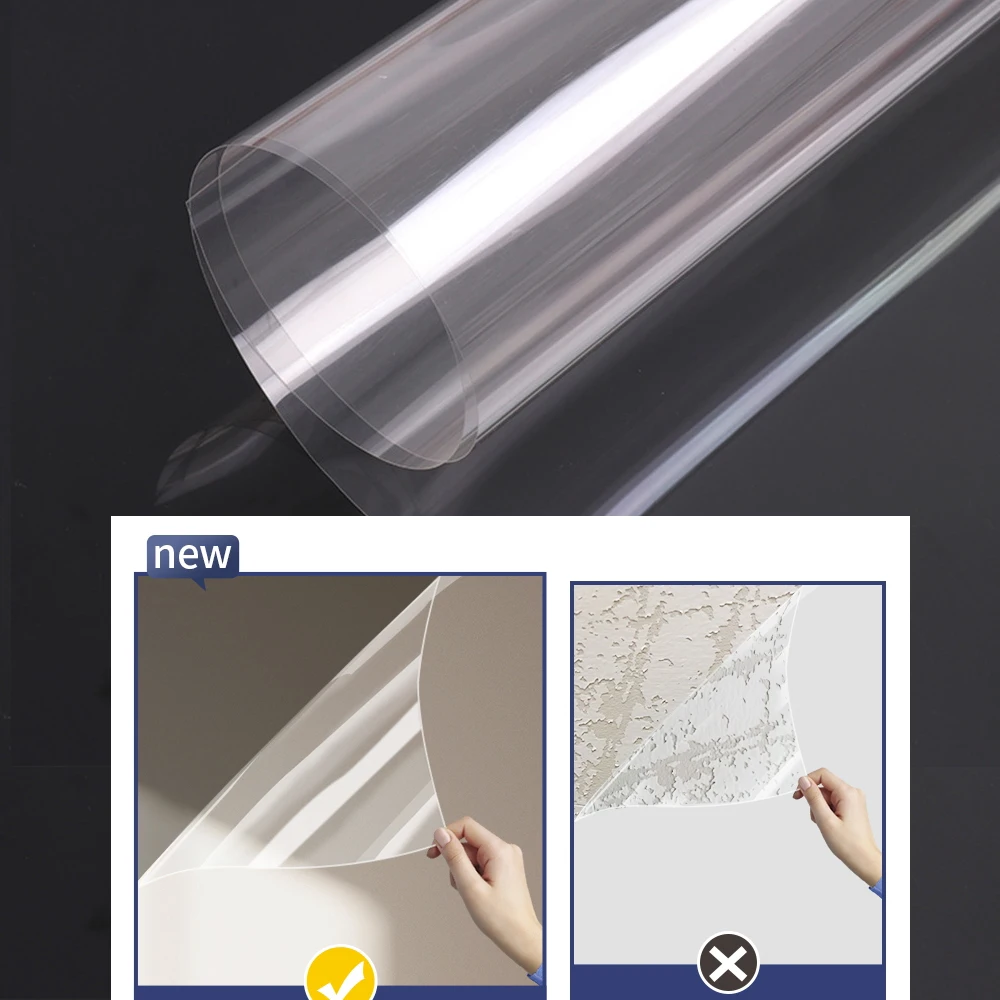 

Самоклеящаяся Съемная латексная краска на стену защитная пленка прозрачная статическая не повреждающая стену прозрачная Водонепроницаем...