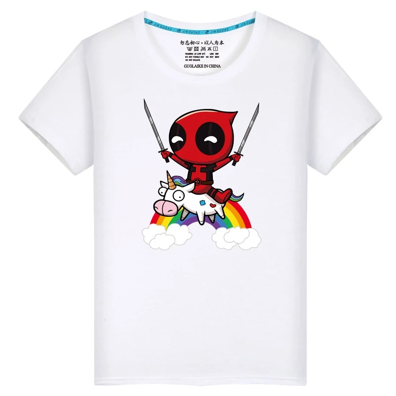 

2021 Harajuku oversized Deadpool Men T shirt Funny Tops Custom photo or logo white top Tee Shirt Homme Hip Hop Anime shirt 7XL