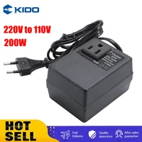 200w voltage converter 220v to 110v transformer step down transformer travel adapter converter eu plug inverter