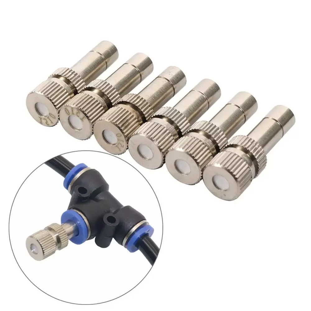 

Low Pressure Fine Misting Nozzles Disinfection landscaping Cooling Humidification Atomization Sprayers 3Pcs
